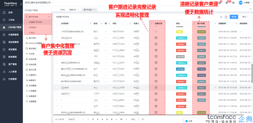 生产制造企业crm管理系统软件