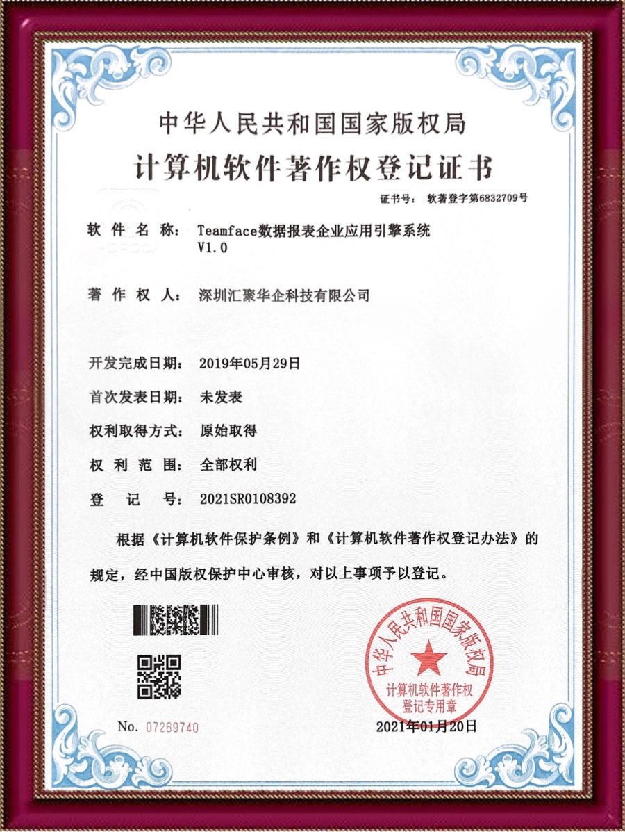 Teamface企業數據報表應用引擎