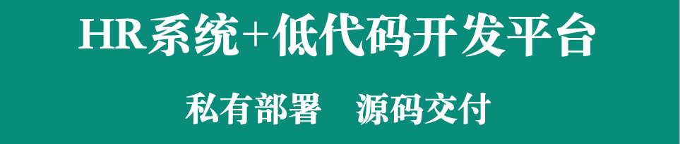 HR系统：源代码交源，低代码加持，打造贴合企业需求人力资源管理