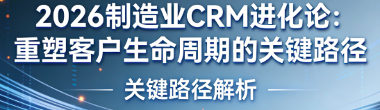 2026制造业CRM进化论：重塑客户生命周期的关键路径