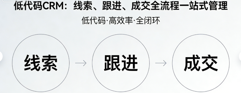 1772946929665134.png 低代码CRM:线索、跟进、成交全流程一站式管理