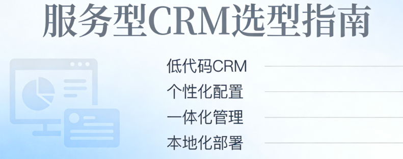 服务型 CRM 选型指南：如何选到灵活、好用、性价比高的系统