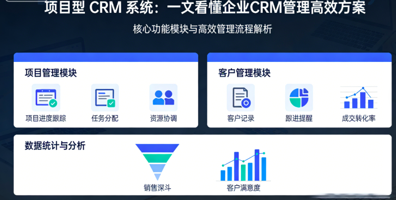 项目型 CRM 系统：一文看懂企业CRM管理高效方案
